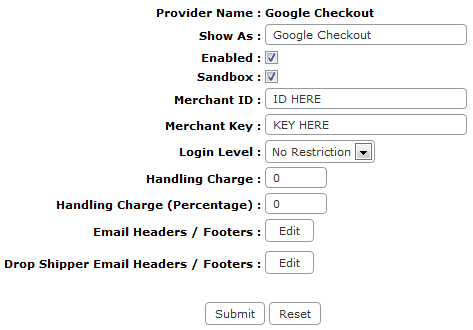 Google Checkout