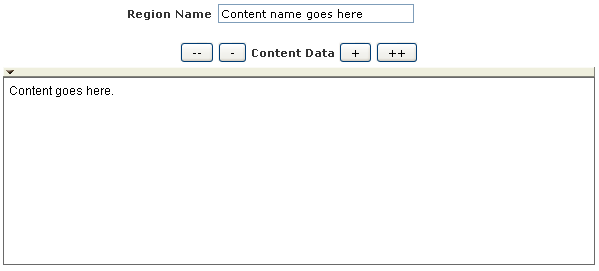 Content management region