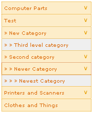 CSS acordion menu