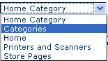 Category drop down