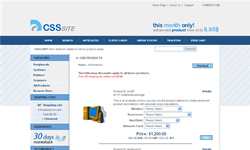 Virtual CSS Blues Ecommerce Plus
