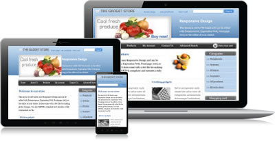 Responsive design shopping cart software