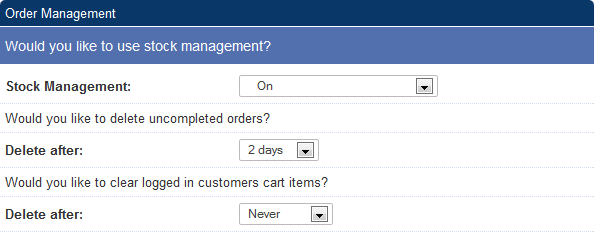 Order management