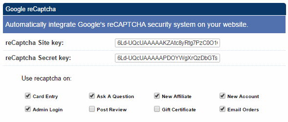 Google reCaptcha