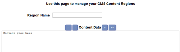 Content management region