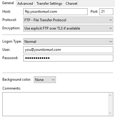 Filezilla general