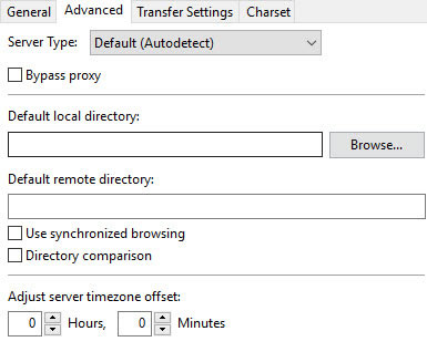 Filezilla advanced