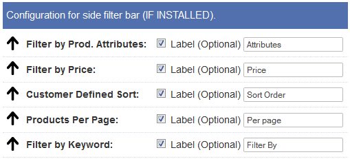 Product Filter Bar