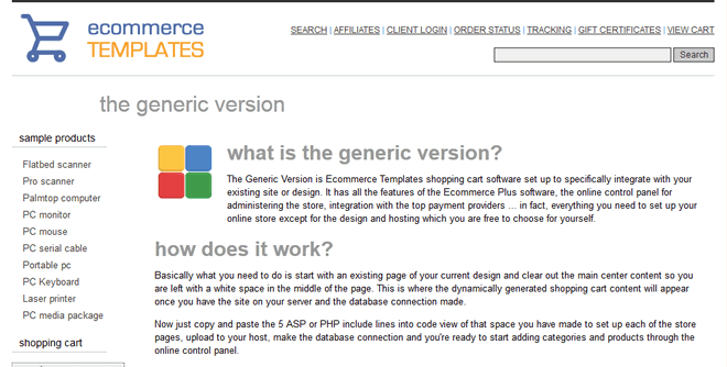 How the Generic Version works