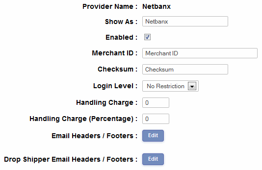 Netbanx admin