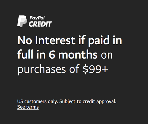 PayPal Credit Banner