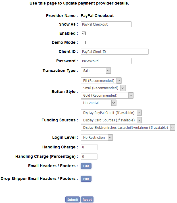 PayPal Checkout