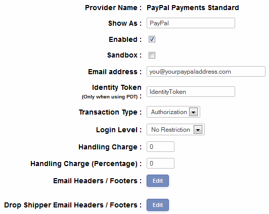 PayPal Payments Standard