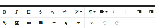 Icon toolbar